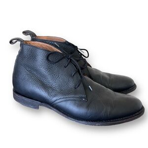 J.D.FISK  Black Leather Chukka Boots Size 10.5